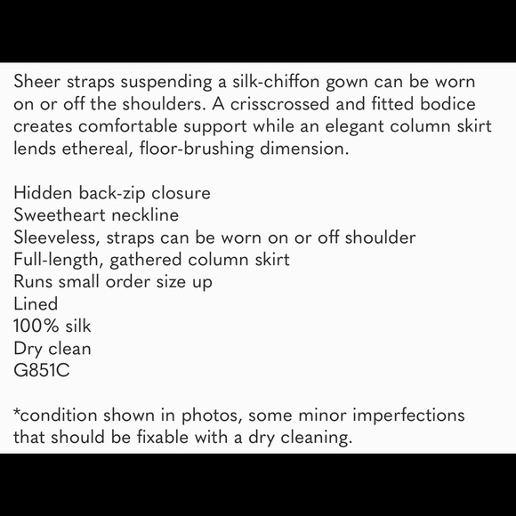 Amsale Silk-Chiffon Light Peach Gown - Picture 7 of 8